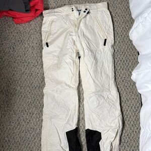 Women's Cream Cargo Pants